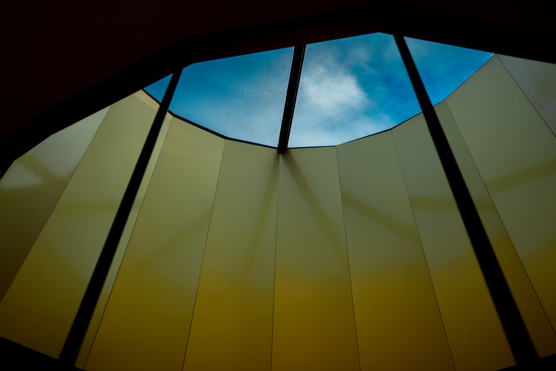 Skylight opening onto the sky